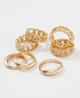 Athena Chain Ring Set