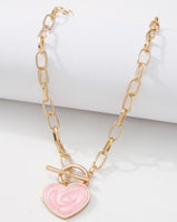 Pink Heart Pendant